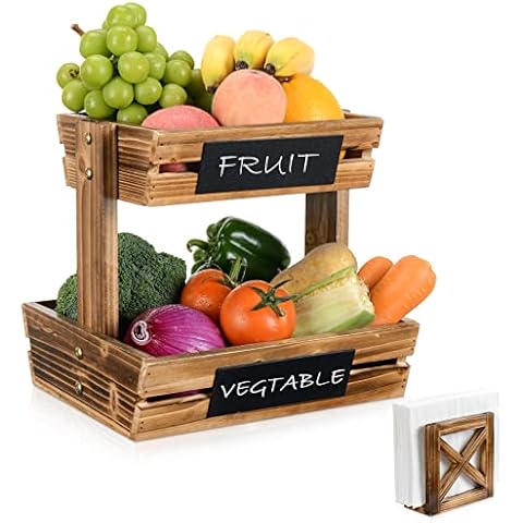 Obstkorb aus Holz mit Tafeln Cover
