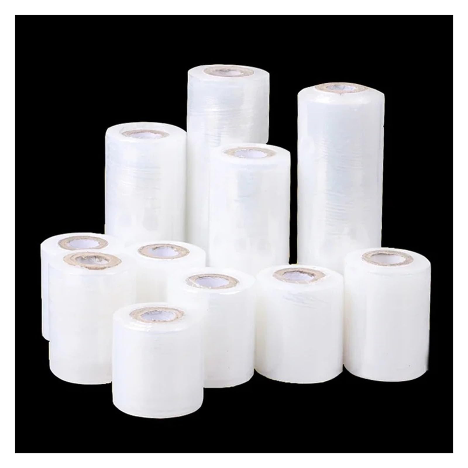 Wytrzymałe rolki do owijania palet, do zamykania pudełek na wynos, szczelna, przezroczysta folia do szczepienia drzew owocowych(10cmx205m 5pcs)