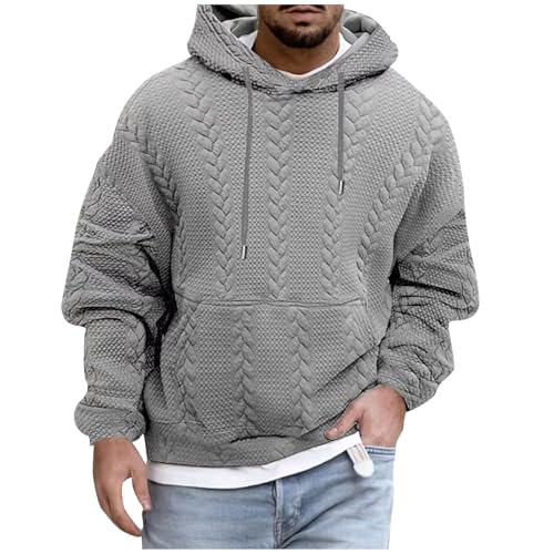 Mens Hoodies Big and Tall Long Sleeve Hooded Sweatshirt Casual Loose Fit Pullover Outdoor Casual Loose Fit Pullover