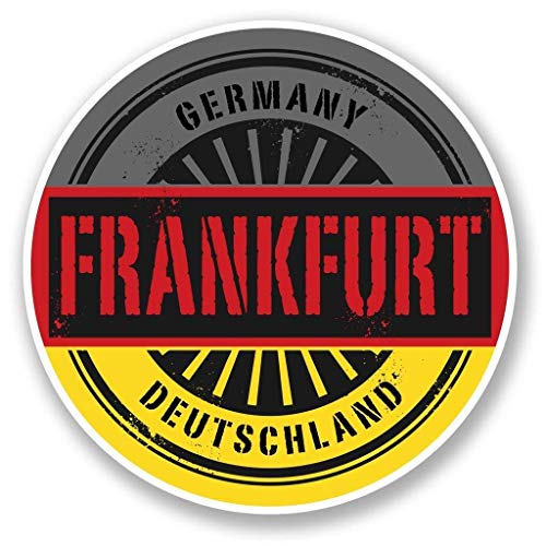 Frankfurt Germany Deutschland Round Metal 0.75" Lapel Pin Hat Shirt Pin Tie Tack Pinback2