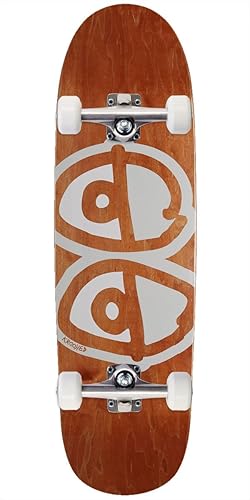 Krooked Team Eyes Shaped Lg Skateboard Complete - 9.30"