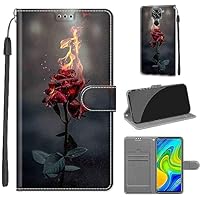 Cover per Xiaomi Redmi 10X 4G / Redmi Note 9, Flip Caso in PU Pelle Premium Portafoglio Case [Kickstand] [Slot per Schede] [Chiusura Magnetica] Custodia con Redmi 10X 4G / Redmi Note 9 Cover, Nero