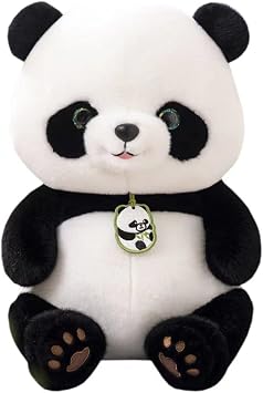 Large Panda Cushion, Stuffed Toy, Plush Toy, Plush Toy, Fluffy, Childrens Toy, Birthday, Gift, Christmas Decoration, Figurine, Genuine 9.8 inches 25 cm