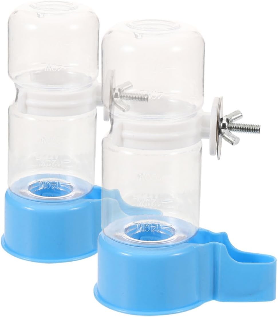 2pcs Bird Water Bottle for Small Birds and Quails with Easy Installation Abs Material Safe and Stylish Water Dispenser Automatic Waterer for Pet Owners