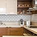 Art3d Peel and Stick Backsplash, 10-Pack Thickened Stick on Subway Tiles, Faux Ceramic Tiles for Kitchen, Bathroom, White with Black Grout