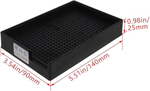 Vista 20 de Othmro Bandejas de tornillos antiestáticos de 273 agujeros, placas de tornillo de 5.512 x 3.543 x 0.984 in, soporte de bandeja de tornillos