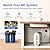 Waterdrop G2P600 Reverse Osmosis System with Filtered Water Faucet, 600 GPD Reverse Osmosis Water Filter, 7 Stage Tankless RO Water Filter System, Under Sink RO System, Bundle