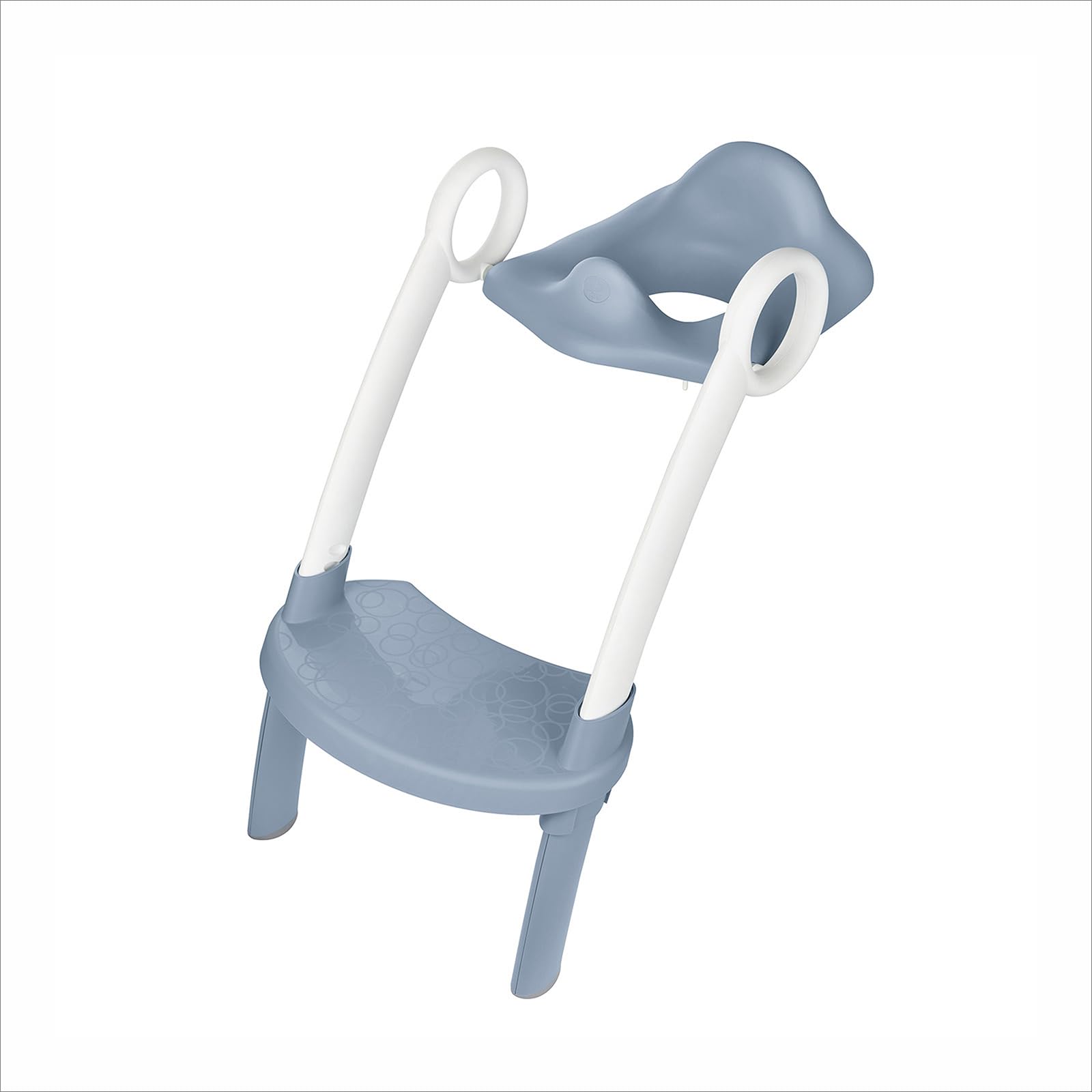 Rotho Babydesign TOP toilet trainer - sedile per wc con scaletta, antiscivolo e regolabile in altezza - vasino trainer per bambini, pieghevole, comodo e facile da pulire, blu