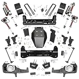 Rough Country 5' Suspension Lift Kit with V2 Shocks for Chevy Silverado & GMC Sierra 2500HD/3500HD 4WD (2020-2025 w/OE Rear Overload Springs)