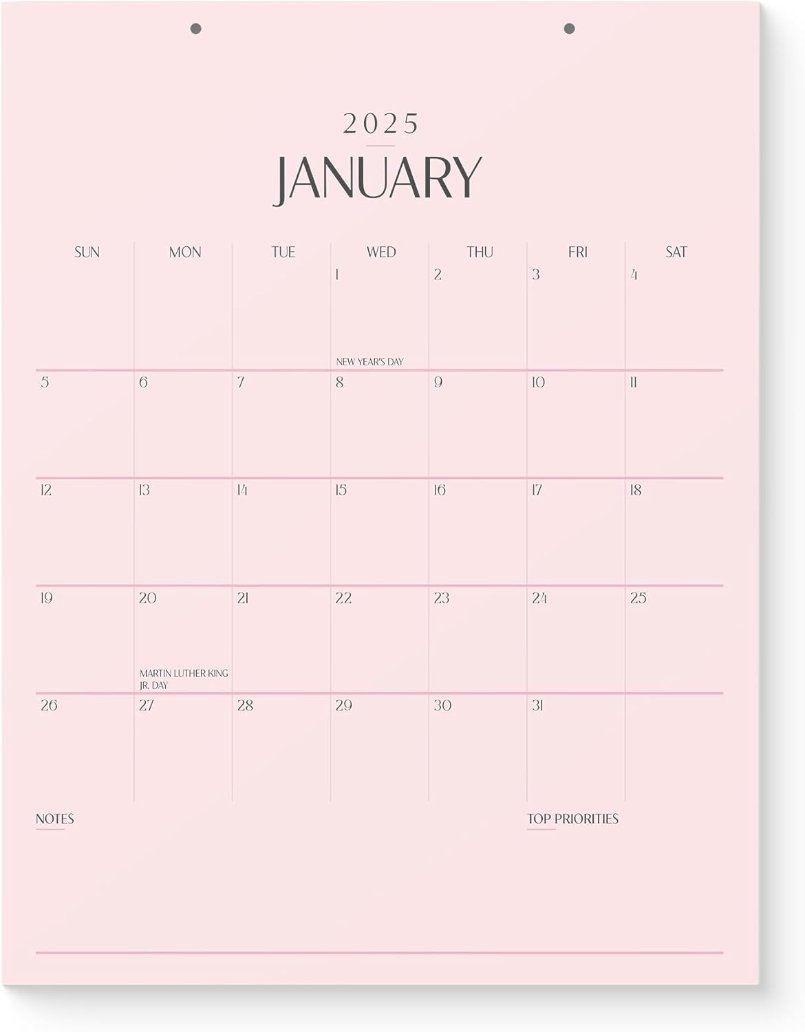 Calendar 20252026 Versatile 8.5x11 2025 Calendar Runs