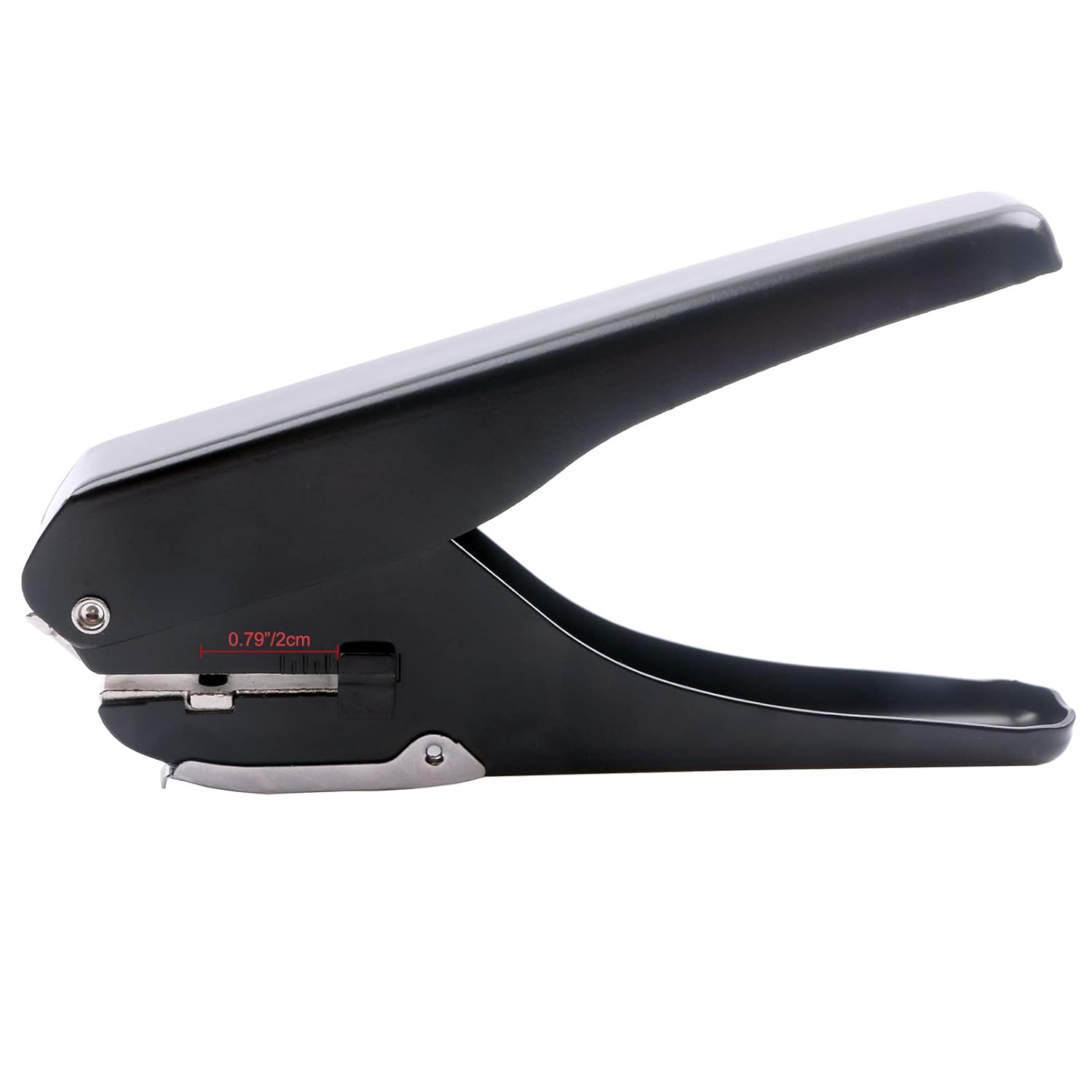 ID Card Slot Punch Badge Slot Hole Puncher Name Tag Punch Hand Held Hole Punch for PVC Cards ID Cards Photo Tag (Black, Slot Punch)