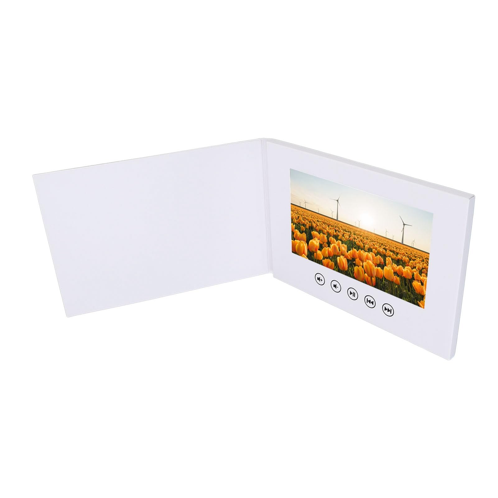 Socobeta Tarjeta de Felicitación con Vídeo LCD de 10 Pulgadas, Reproducción HD para Eventos Corporativos de Aniversario de Boda