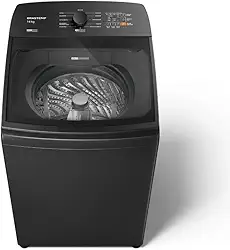 Máquina de Lavar Cinza Platinum Brastemp 14kg com Smart Sensor e Função Reduzir Tempo - BWJ14A9 110v