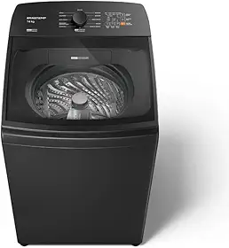 Máquina de Lavar Cinza Platinum Brastemp 14kg com Smart Sensor e Função Reduzir Tempo - BWJ14A9 110v