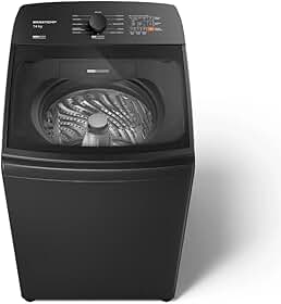 Máquina de Lavar Cinza Platinum Brastemp 14kg com Smart Sensor e Função Reduzir Tempo - BWJ14A9 220v