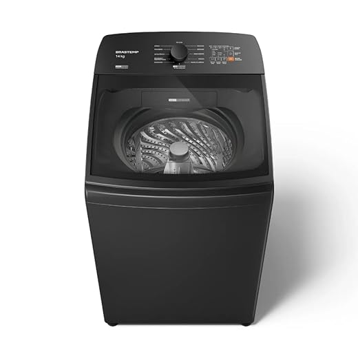 Máquina de Lavar Cinza Platinum Brastemp 14kg com Smart Sensor e Função Reduzir Tempo - BWJ14A9 110v