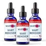 Warticide Fast-Acting Wart Remover - Effective Plantar and Genital Wart Removal with Natural Ingredients - Attacks Warts On Contact, Easy Dropper Application (3 Bottles, 1 fl oz Each)