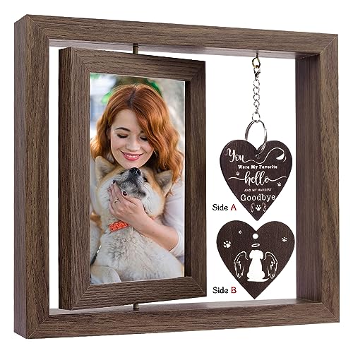 Jecten Dog Memorial Picture Frame, Pet Memorial Gifts for Loss of Dog, Dog Picture Frames 4x6, in Memory of Dog Picture Frame, Dog Remembrance Picture Frame, Dog Passed Away Gift for Pet Lovers
