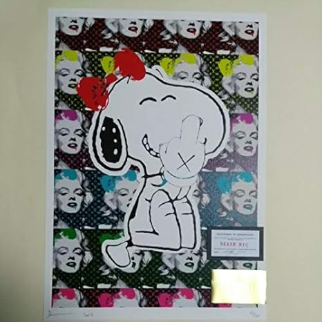 Amazon Co Jp 限定death Nyc ポスター スヌーピー Snoopy Louis Vuitton ルイヴィトン マリリンモンロー マリリン レッドリボン Home Kitchen