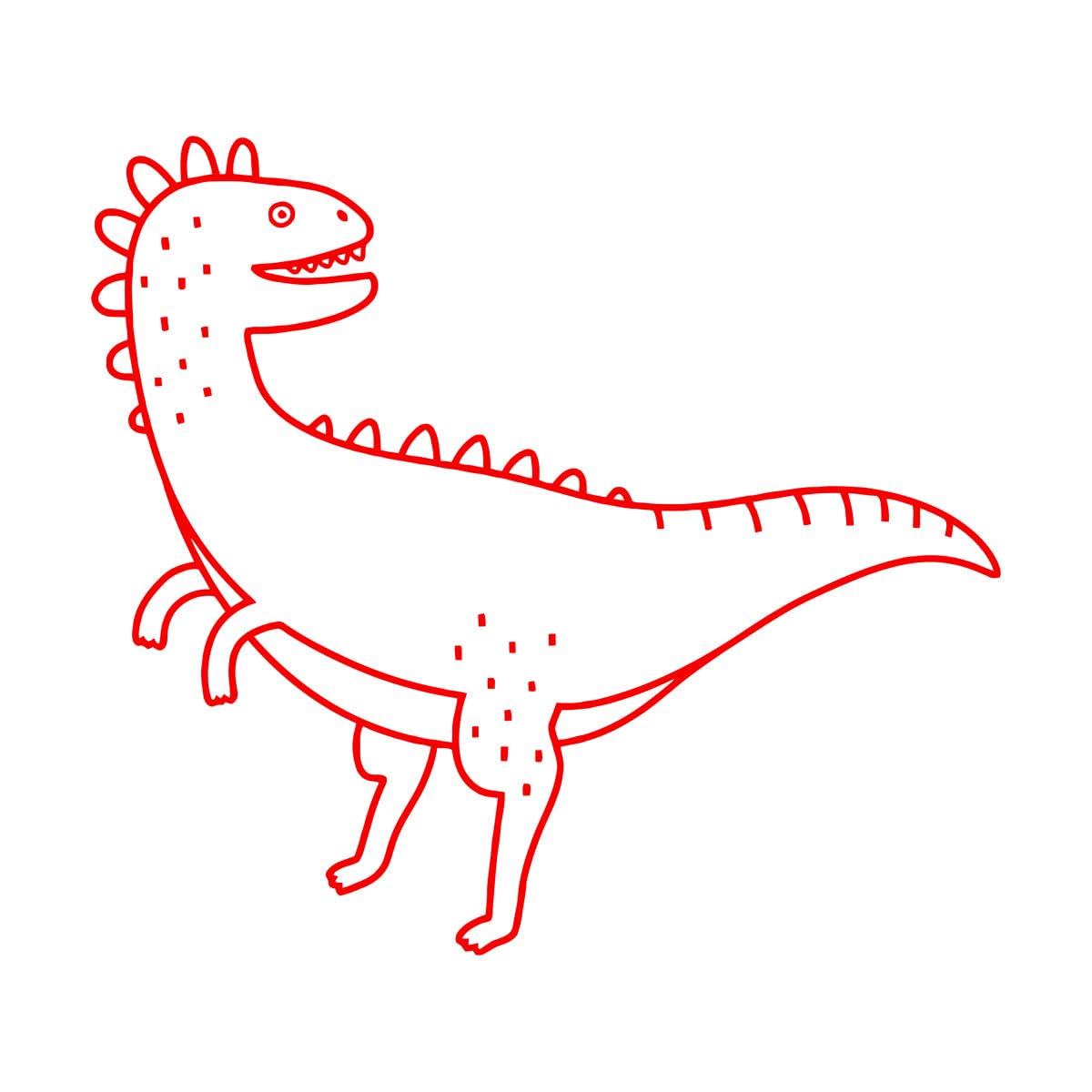 Lettering Stickers Cute Dinosaur Playroom Fun Animals 36x39.8cm Removable Without Leaving Glue Small red — image 1