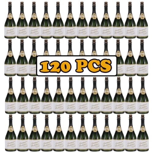 Uzoxlsn UZOXLSN-120CHAMPAGNE 120 Pack Mini Champagne Bottle Bubble Bulk thumb #1