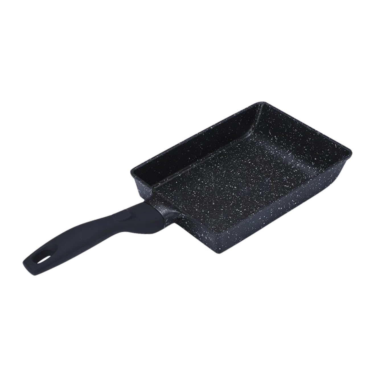 ERINGOGO Padella Antiaderente in Lega di Alluminio Padella Quadrata per Uova Fondo Liscio Manico per Prevenire Scottature Leggera e Portatile per Cucinare Tamagoyaki Uova Fritte e Verdure