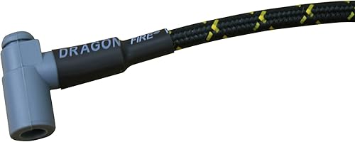 Miniatura 3 de AIP Electronics Dragon Fire Performance - Juego de cables de bujía de encendido trenzados de 0.335 in, aspecto vintage, de alto rendimiento,