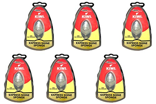 Kiwi Kiwi Express Shoe Shine Sponge, Neutral, 0.2 fl oz (pack of 6), Multicolour, One Size