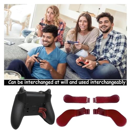 Elite Controller Paddles para Xbox One Elite Series 2 levas traseras de repuesto Dull Red x4 6