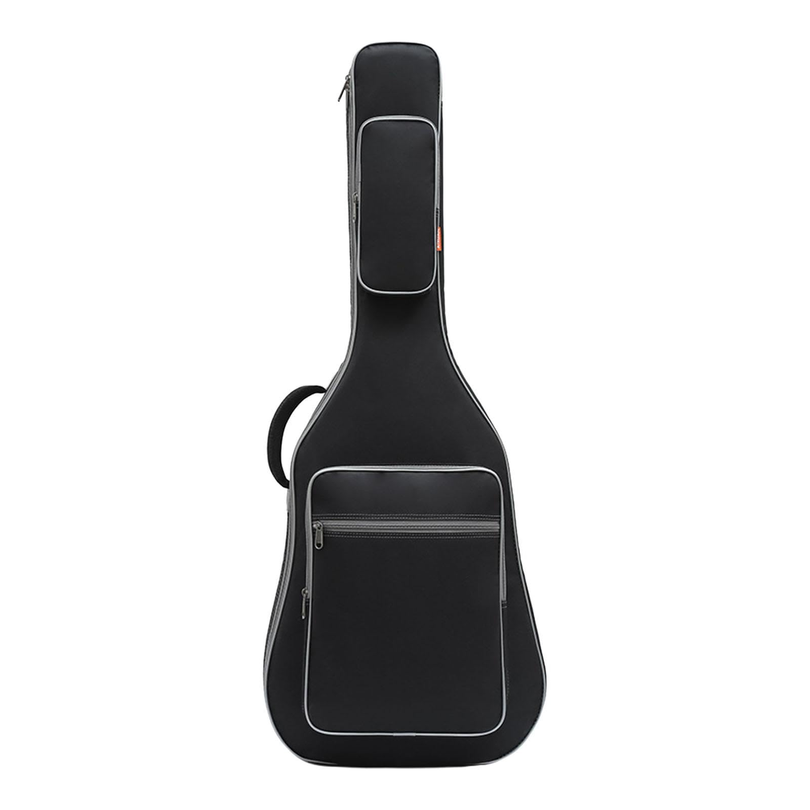perfeclan Funda portátil para bajo, funda para bajo eléctrico, funda profesional acolchada y suave, resistente al desgaste, funda protectora para guitarra, Negro