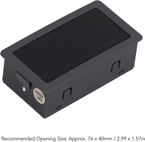 Miniatura 5 de Q02H01B Medidor de corriente, pantalla digital, 4 dígitos, pequeño multifunción, medidor de energía para señal analógica, 50 mA, negro