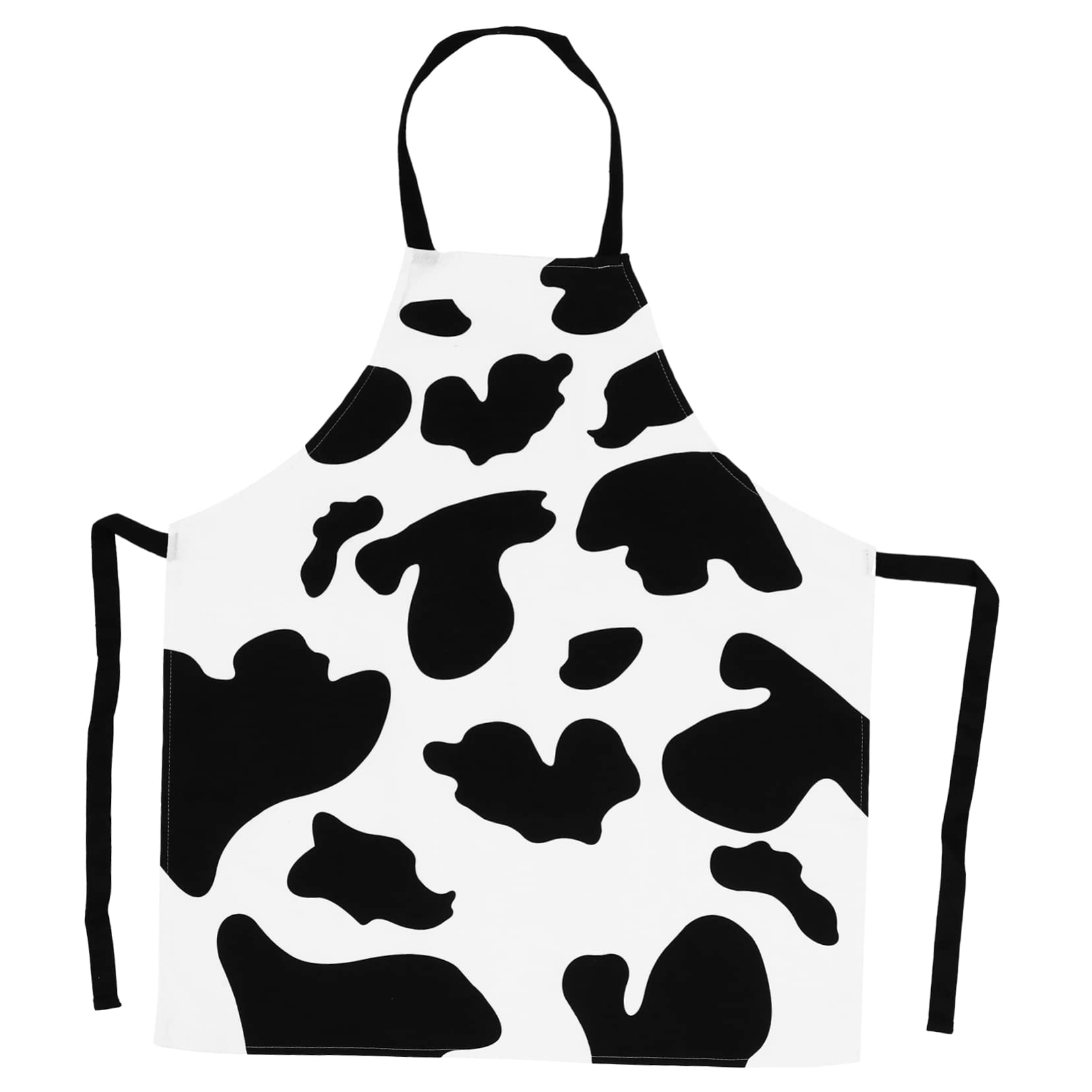 NAMOARLY Cow Apron Cow Pattern Housework Apron Hanging Neck Apron Waterproof Apron Welding Apron Painting Apron Cow Pattern Cooking Apron Cow Print Apron Bbq Apron Chef Apron Pure Cotton