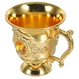Operitacx Vintage Metall Schnapsbecher im Europäischen Stil Langlebiger Anti Bruch Becher mit...