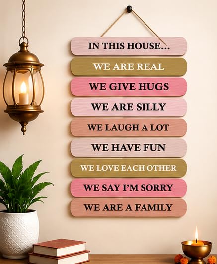 Image of Motivational Quote Wall Hanging for Home Decor | What You Think You Become, What You Feel You Attract, What You Imagine You Create MDF Wooden Wall Art | Office, Living Room & Meditation Decor (WH-35)