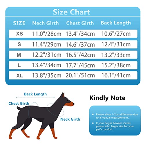 Etdane Dog Recovery Suit After Surgery, Surgical Onesies For Female Male Doggy Pet Vest Shirt Alternative Cone E-Collar Black White Plaid Medium #TOP5