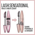 Maybelline Lash Sensational Washable Mascara, Lengthening and Volumizing for a Full Fan Effect, Blackest Black, 1 Count - Image 2