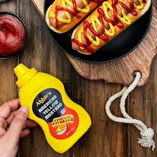 Image of Abbie's American Yellow Mustard, 255 g Squeeze Table Top Bottle