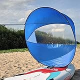 Groß 108cm Kajak Windsegel Paddel Tragbar Kanus Popup Downwind Segel Kit Kajak Zubehör Für Schlauchboote Kajaks Kanus Einfaches Setup & Schnell Einsetzbar (Himmelblau)