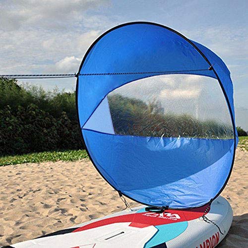 Gran 42 '108 x 108 cm Kayak Wind Sail Paddle Canoas portátiles Popup Downwind Sail Kit Kayak...