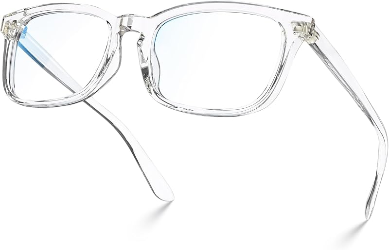VISOONE lentes cuadradas para computadora de moda antideslumbrantes UV400 sin receta | Filtro de pantalla Digital 99%, lentes transparentes ligeras, lentes para videojuegos, oficina, bloqueo de luz azul a la moda, hombres y mujeres MONTANA