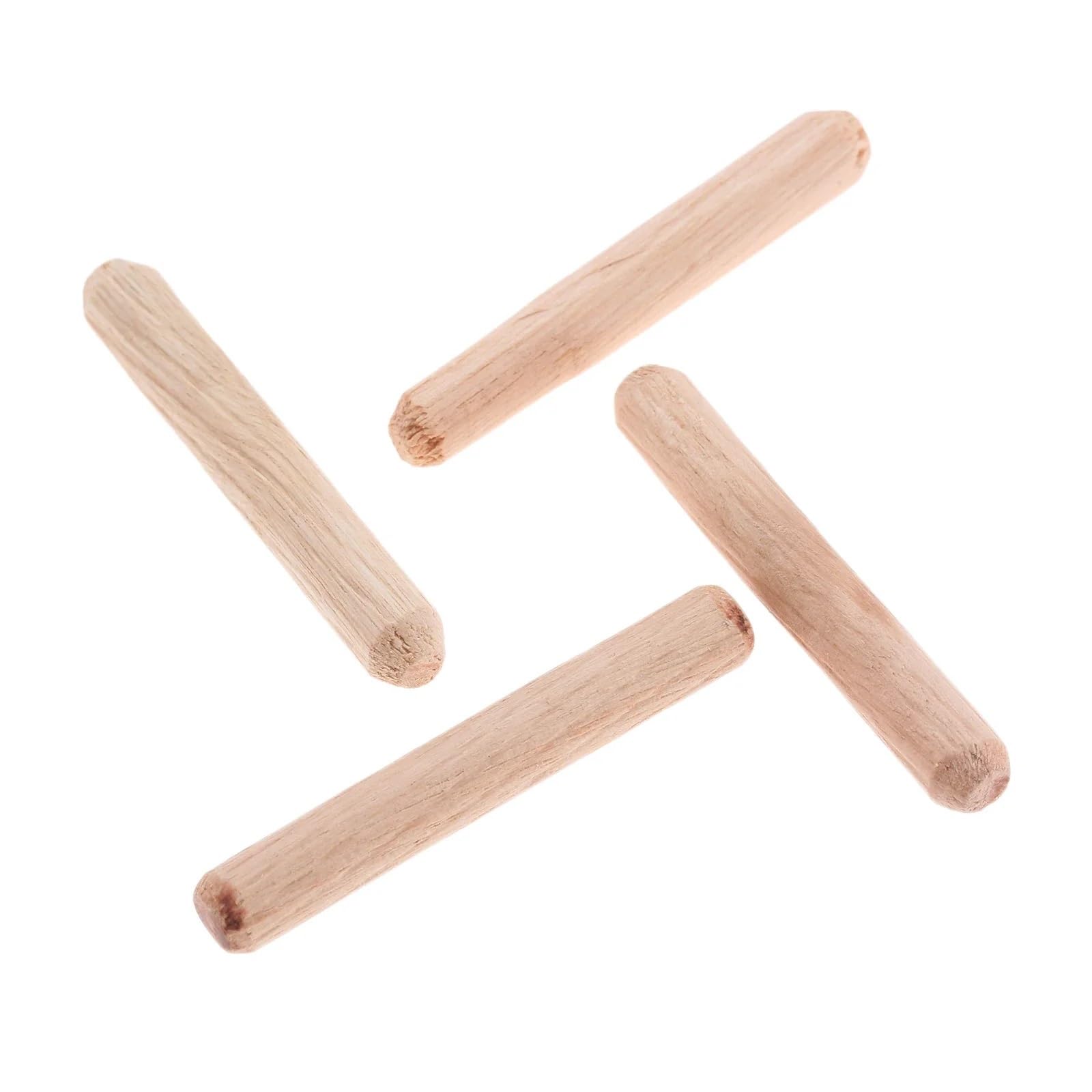 hölzerne Passstifte, Schrank Schublade rund geriffelt Holz Handwerk Dübel Stifte Stangen Set Möbelbeschlag M6 M8 M10 50–200 Stück(8x60mm 50pcs)