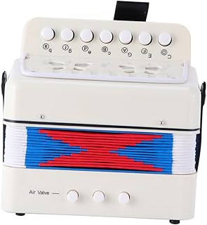 LIGHTAOTAO 1 peça acordeão infantil mini instrumentos de bebê para bebês crianças acordeão plástico acordeão educativo para crianças instrumento educacional mini acordeão