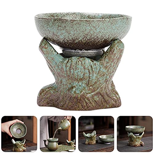 HEMOTON Colador de Filtro de Té de Cerámica Colador de Té de Estilo Japonés Herramienta Esencial de Filtro de Hoja de… - Imagen 7