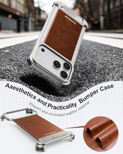 Coque iPhone 17 Pro Max cuir béquille antichoc sans cadre fine - 2