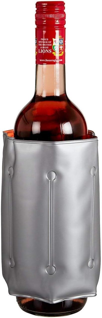 EZ Life Bottle Cooling Sleeve - Silver - Keep Your Water/Wine/Beer/Drinks Bottle Cool (1 Piece)