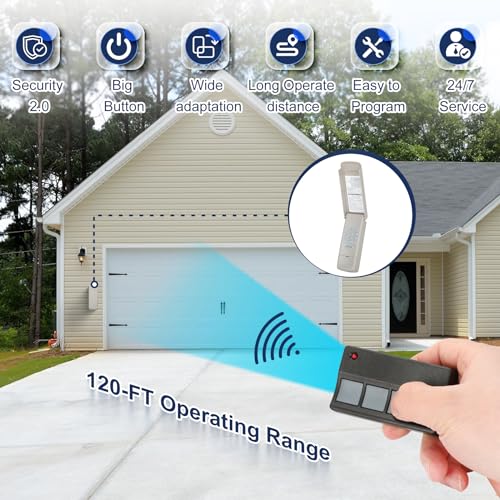 373LM for Chamberlain liftmaster Craftsman Garage Door Opener Keypad Remote 973LM 371LM 971LM 877max G940EV-P2 CMXZDCG440 139.53680 139.53753 139.53879 - Thumbnail 4