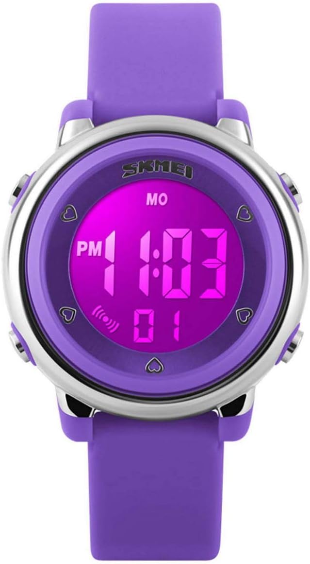 Kids Digital Sport Waterproof Watch for Girls Boys, Kid Sports Outdoor LED Electrical Watches with Luminous Alarm Stopwatch Child