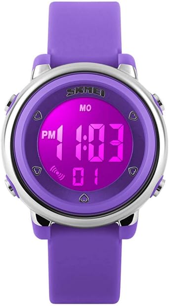 Kids Digital Sport Waterproof Watch for Girls Boys, Kid Sports Outdoor LED Electrical Watches with Luminous Alarm Stopwatch Child