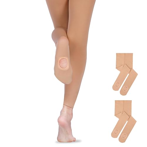 HiDance Girl's Women's Ballet Dance Tights, Ultra Soft Convertible Footed