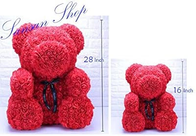 8 inch rose bear